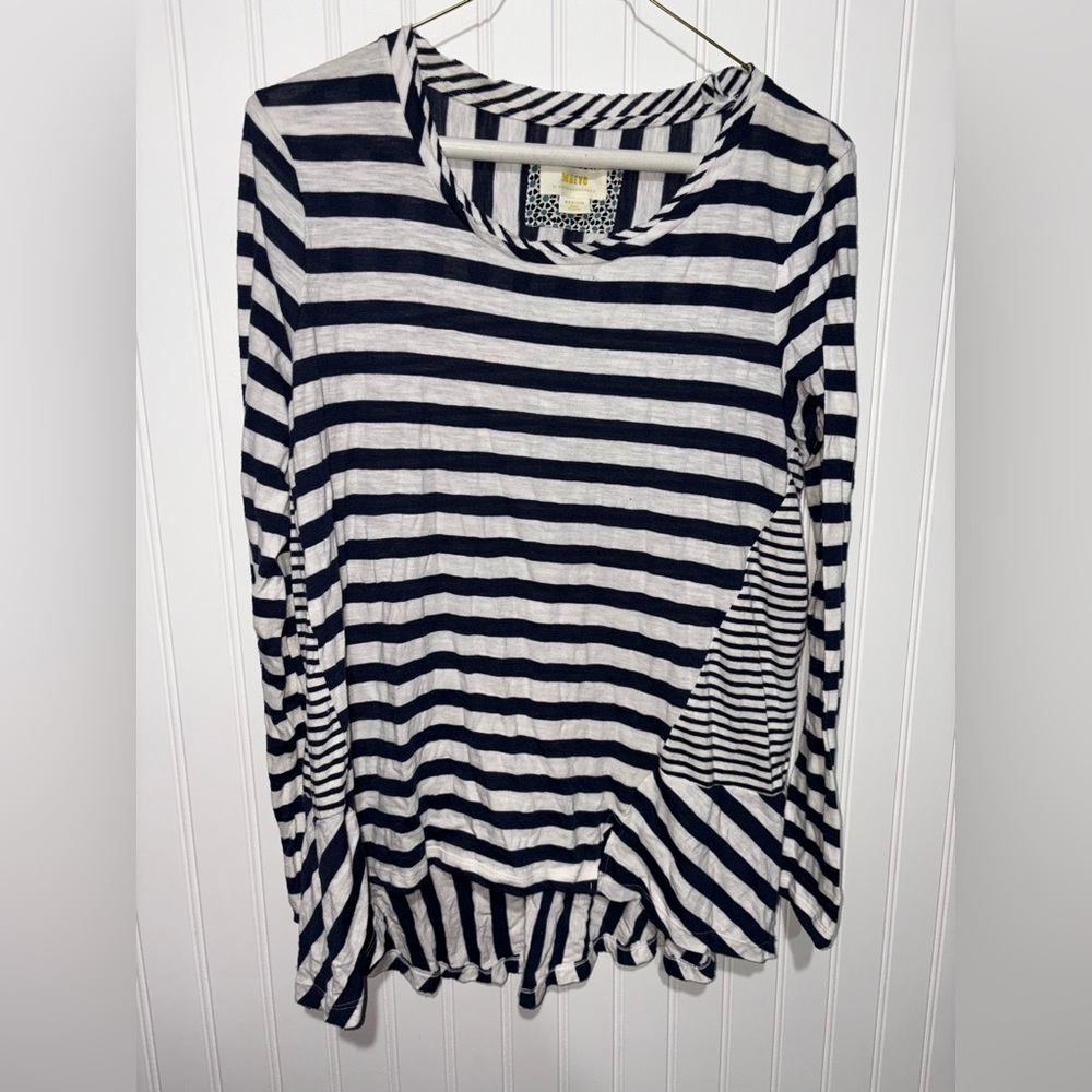 Maeve Anthropologie Striped Top| Size Medium - Picture 1 of 3